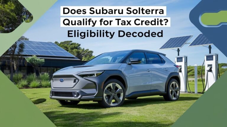 Does Subaru Solterra Qualify For Tax Credit