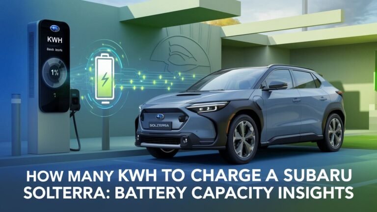 How Many Kwh To Charge A Subaru Solterra