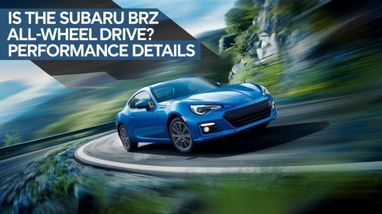 Is The Subaru Brz All Wheel Drive