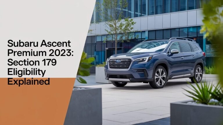 Does Subaru Ascent Premium 2023 Qualify For Section 179