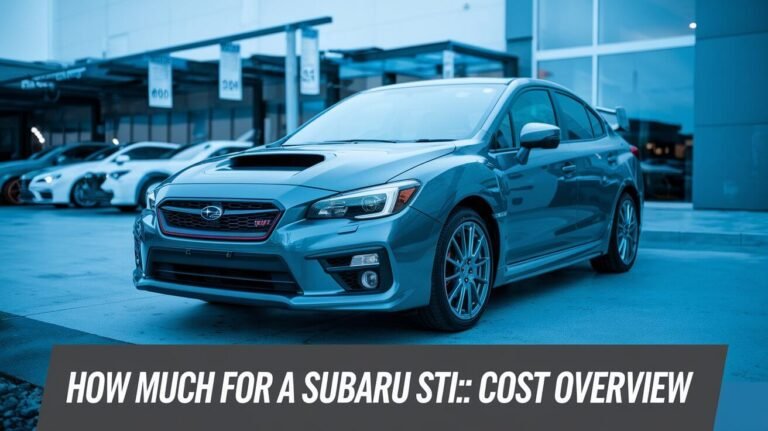 How Much For A Subaru Sti