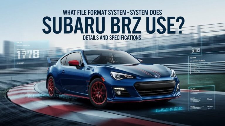 What File Format System Does Subaru Brz Use